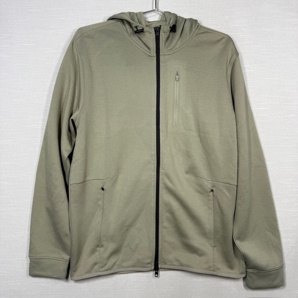 VRST Pinnacle Fleece Full‎ Zip Hoodie Men Small Earl Grey